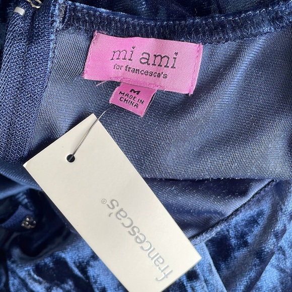 Francesca's Collections mi ami Leticia Waisted Velvet Mini Dress - Picture 7 of 8